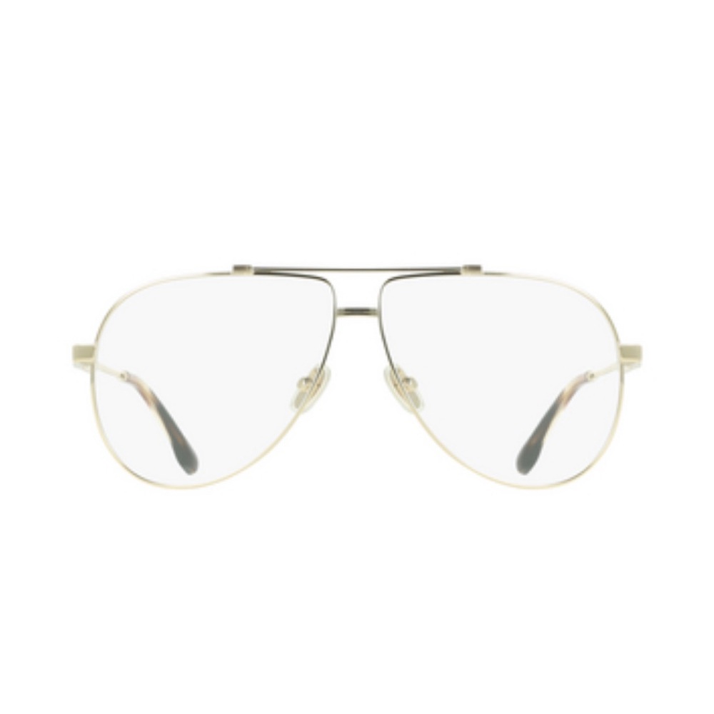 Victoria Beckham Pilot Aviator Eyeglasses - Gold